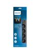 Philips Listwa antyprzepięciowa SPN7040BA/60 4 gniazda AC, 2m Czarna 