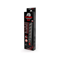 Listwa zasilająca Acar F5 Power 5m 16A (5 gniazd) czarna