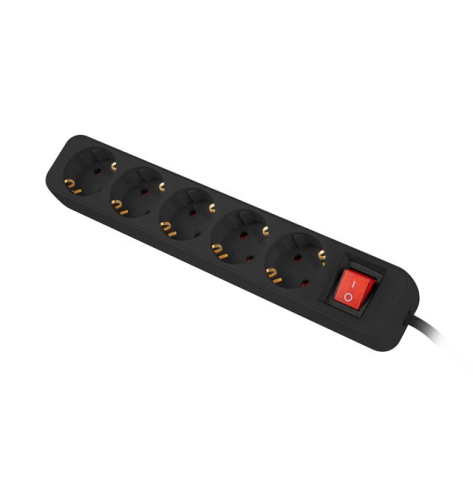 LANBERG Listwa przedłużacz 1,5m 5x230 V PS1-05F-0150-BK