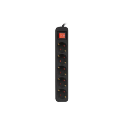 LANBERG Listwa przedłużacz 1,5m 5x230 V PS1-05F-0150-BK