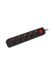 LANBERG Listwa przedłużacz 1,5m 5x230 V PS1-05F-0150-BK