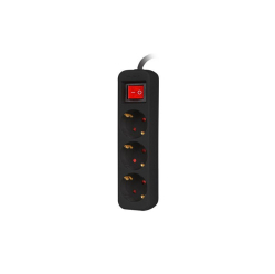 LANBERG Listwa przedłużacz 1,5m 3x230V PS1-03F-0150-BK