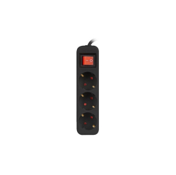 LANBERG Listwa przedłużacz 1,5m 3x230V PS1-03F-0150-BK