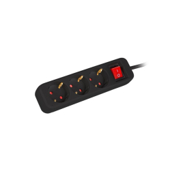 LANBERG Listwa przedłużacz 1,5m 3x230V PS1-03F-0150-BK