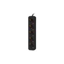 LANBERG Listwa przedłużacz 3m 5X230v c PS0-05F-0300-BK