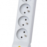 Lestar Listwa przeciwprzepięciowa LX 610, 1L, 1.5m, szara