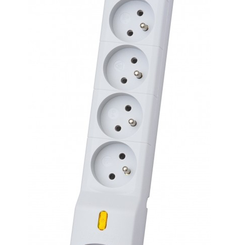 Lestar Listwa przeciwprzepięciowa LX 610, 1L, 1.5m, szara