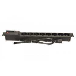 Listwa zasilająca Lestar LZRM 810 BW IEC 320, PDU, 1.5m