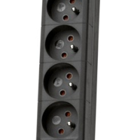 Lestar Listwa przeciwprzepięciowa LX 810, 1L, 5,0m, czarna