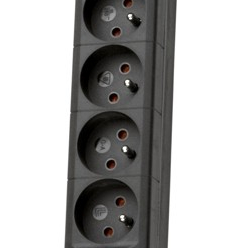 Lestar Listwa przeciwprzepięciowa LX 810, 1L, 5,0m, czarna