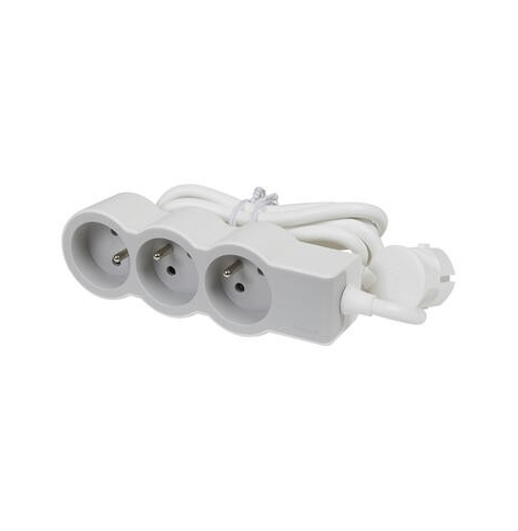 Legrand standard 3x2P+Z 3m biało-szary