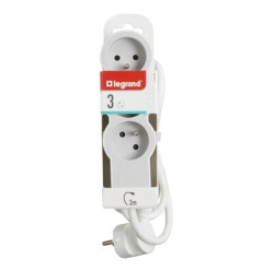 Legrand standard 3x2P+Z 3m biało-szary