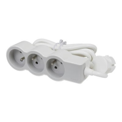 Legrand 3x2P+Z 1,5m Biało/Szary