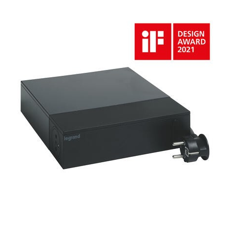 Legrand TV ochron 4x2P+Z + 4x2P 2m czarny