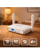 Qoltec Router Home&Travel 4G LTE WiFi 6 | AX300 | 2.4GHz | Dual Antena |USB-C | Micro SIM 