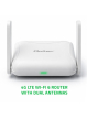 Qoltec Router Home&Travel 4G LTE WiFi 6 | AX300 | 2.4GHz | Dual Antena |USB-C | Micro SIM 