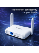 Qoltec Router Home&Travel 4G LTE WiFi 6 | AX300 | 2.4GHz | Dual Antena |USB-C | Micro SIM 