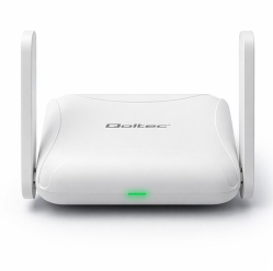 Qoltec Router Home&Travel 4G LTE WiFi 6 | AX300 | 2.4GHz | Dual Antena |USB-C | Micro SIM 