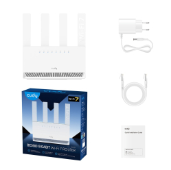 Router WR3600 BE3600 Gigabit Dual Band Wi-Fi 7 Router 4 x 10/100/1000Mbps Ports, 4 x 5dBi fixed antennas, WiFi router/AP/ Repeater/ WISP