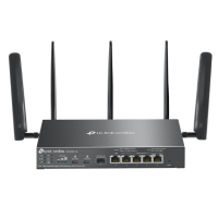 TP-LINK Brama sieciowa gigabitowa ER706WP-4G Omada 4G+ Cat6 AX3000 VPN 4-Port PoE+ 1× Gigabit SFP WAN/LAN, 1× Gigabit RJ45 WAN, 4× Gigabit WAN/LAN ER706WP-4G 