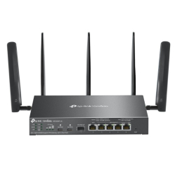 TP-LINK Brama sieciowa gigabitowa ER706WP-4G Omada 4G+ Cat6 AX3000 VPN 4-Port PoE+ 1× Gigabit SFP WAN/LAN, 1× Gigabit RJ45 WAN, 4× Gigabit WAN/LAN ER706WP-4G 