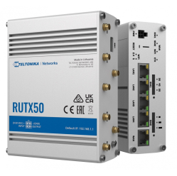 Teletonika 5G RUTX50 Dual Sim, GNSS, WiFi, 4xLAN, USB2.0