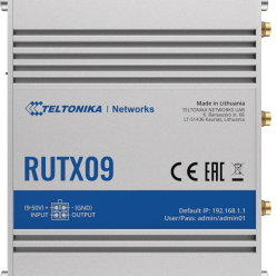 router LTE RUTX09 (Cat 6), 4xGbE, GNSS, Ethernet