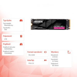 Dysk SSD Exceria Pro G2 4TB NVMe5.0 2280 14900/13700 Mb/s