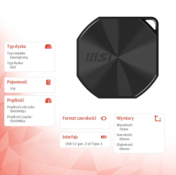 MSI SSD DATAMAG 20Gbps 1TB 