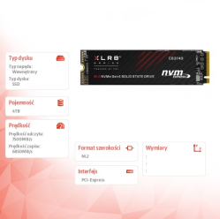 Dysk SSD PNY 4TB M.2 2280 CS3140 M280CS3140-4TB-RB 