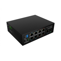 Switch LANBERG Light ILFE-8P-1GE-1S-120 Light Industrial POE 4XBT 4XAT SFP+ ETH DIN FAST Ethernet 