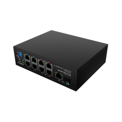 Switch LANBERG Light ILFE-8P-1GE-1S-120 Light Industrial POE 4XBT 4XAT SFP+ ETH DIN FAST Ethernet 