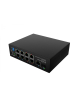 Switch LANBERG Light ILFE-8P-1GE-1S-120 Light Industrial POE 4XBT 4XAT SFP+ ETH DIN FAST Ethernet 