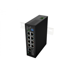 Switch LANBERG Light ILFE-8P-1GE-1S-120 Light Industrial POE 4XBT 4XAT SFP+ ETH DIN FAST Ethernet 
