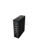 Switch LANBERG Light ILFE-8P-1GE-1S-120 Light Industrial POE 4XBT 4XAT SFP+ ETH DIN FAST Ethernet 