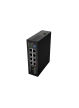 Switch LANBERG Light ILFE-8P-1GE-1S-120 Light Industrial POE 4XBT 4XAT SFP+ ETH DIN FAST Ethernet 