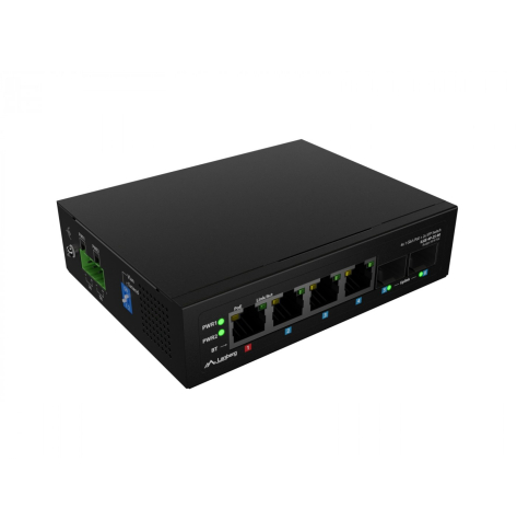 Switch LANBERG ILGE-4P-2S-90 Light Industrial POE 1XBT 3XAT 2XSFP DIN Gigabit Ethernet 