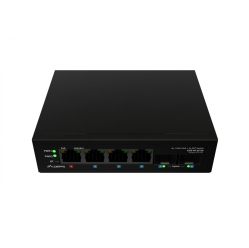 Switch LANBERG ILGE-4P-2S-90 Light Industrial POE 1XBT 3XAT 2XSFP DIN Gigabit Ethernet 
