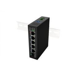Switch LANBERG Light ILFE-4P-1GE-1S-90 Light Industrial POE 1XBT 3AXT SFP + ETH DIN FAST Ethernet 