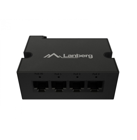 Switch LANBERG Din-Ge4-Bt-90w 1xIn 3xOut 1GB PoE Extender Gigabit Ethernet Din Rail Bt 90W