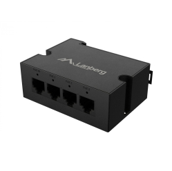Switch LANBERG Din-Ge4-Bt-90w 1xIn 3xOut 1GB PoE Extender Gigabit Ethernet Din Rail Bt 90W