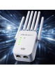 Wzmacniacz sygnału Qoltec 57067 WiFi Repeater 300Mb/s 6 anten RJ45 biały