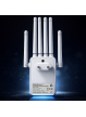 Wzmacniacz sygnału Qoltec 57067 WiFi Repeater 300Mb/s 6 anten RJ45 biały