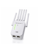 Wzmacniacz sygnału Qoltec 57067 WiFi Repeater 300Mb/s 6 anten RJ45 biały