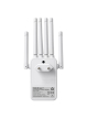 Wzmacniacz sygnału Qoltec 57067 WiFi Repeater 300Mb/s 6 anten RJ45 biały