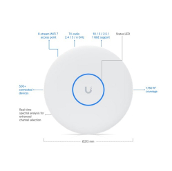 Punkt dostępowy UBIQUITI U7-PRO-XGS 2,4GHz 5GHz RJ-45 biały