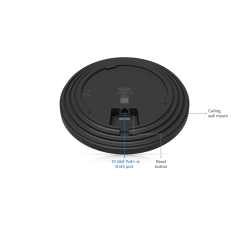 Punkt dostępowy UBIQUITI U7-Pro-XG-B WiFi 7 2,4GHz 5GHz 6GHz RJ-45 PoE czarny