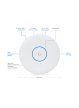 Punkt dostępowy UBIQUITI U7-Pro-XG BE10800 Wi-Fi 7 2,4GHz 5GHz 6GHz RJ-45 PoE biały