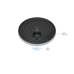 Punkt dostępowy UBIQUITI U7-Pro-XG BE10800 Wi-Fi 7 2,4GHz 5GHz 6GHz RJ-45 PoE biały