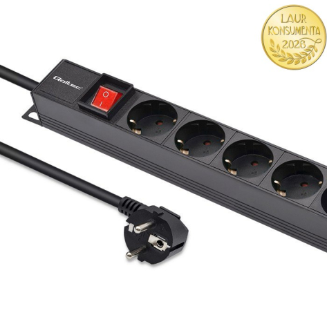 Listwa zasilajaca QOLTEC 54605 PDU 16A 16 x SCHUKO Pionowa 1.8m